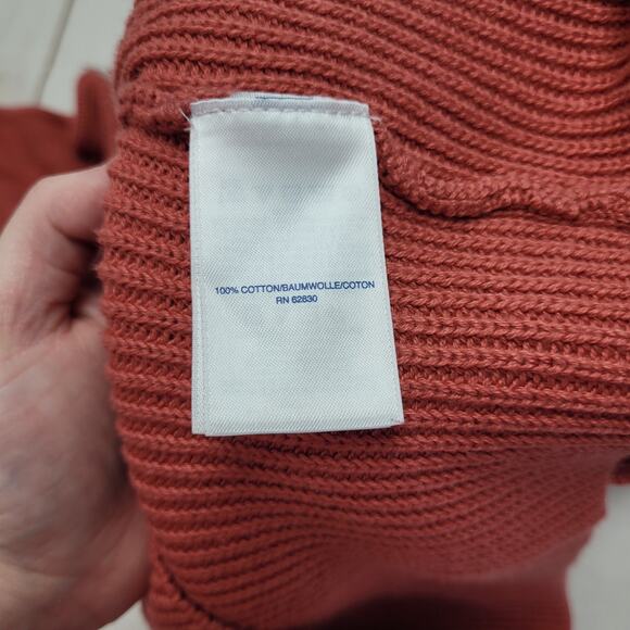 Lands End Drifter cardigan button up sweater pink coral grandpa - Picture 5 of 6